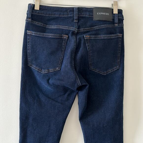 Express Super Skinny Dark Wash 4-Way Hyper Stretch Jeans 28 x 32 - Picture 5 of 9